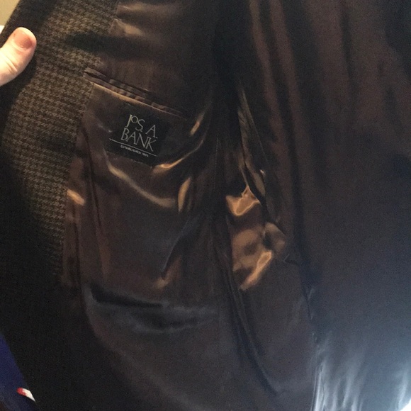 Jos A Bank Brown Plaid Blazer - Just Like New! - Picture 5 of 7